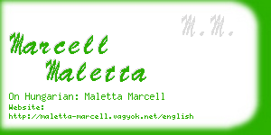 marcell maletta business card